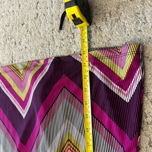 Penningtons feel pretty 3X mint/new condition Pink and Gray Chevron Maxi Dress - Picture 8 of 15